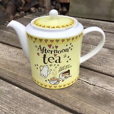 Whittard Of Chelsea Large 1.5 Litre Stoneware Teapot - Afternoon Tea Design