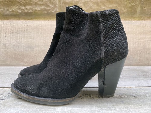 Womens mango black suede - womens,