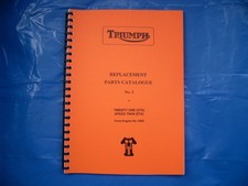 TRIUMPH 3TA,5TA PARTS BOOK FOR
