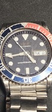 SEIKO Automatic Diver 200m 7S26-0040 Pepsi Black Red Stainless Steel Watch