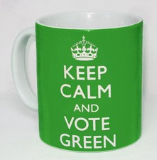 Keep Calm & Vote Green Mug Can