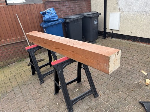 Timber fence posts - fence, 8x8