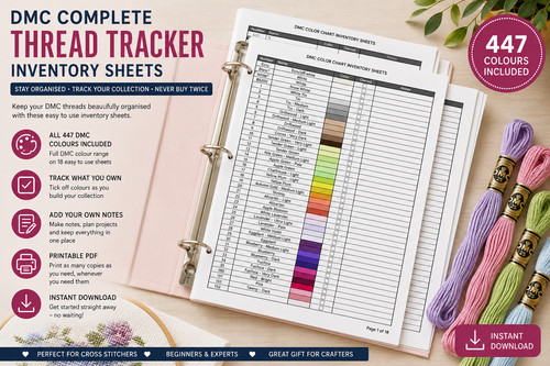 Dmc thread tracker inventory - thread,