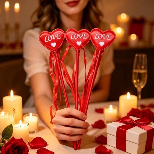 Love heart fairy - fairy, red