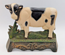 Cast Iron Cow Door Stop Wedge