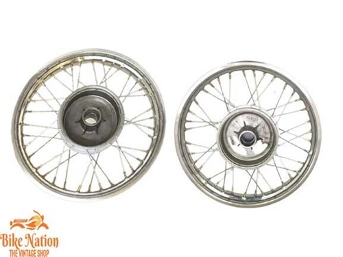 Pair chrome plate front rear - chrome,