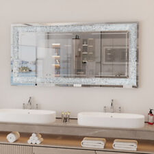 XXXL Large Charming Diamond Wall Mirror Crushed Crystal Long Full Length Mirror