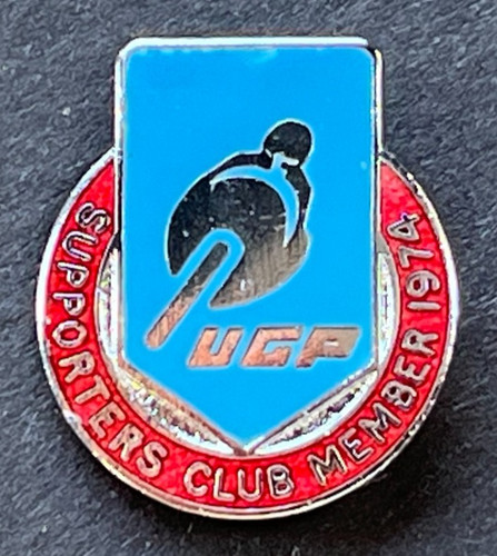 Motorcycle pin badge - motorcycle, u.g.p