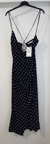 Zara black white polka dot - white,
