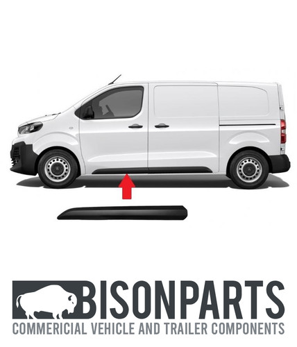 Black front side moulding trim - black,