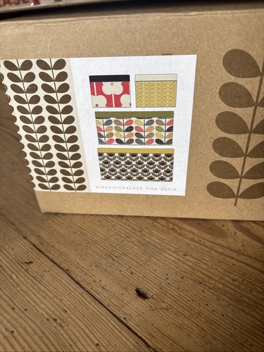 Orla kiely square tins - orla, x