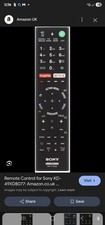 New Sony Bravia TV Remote