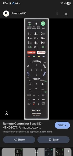 New sony bravia remote - sony,