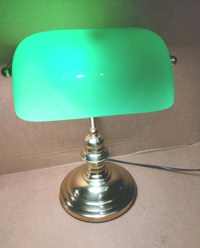Bankers lamp jade green - ,