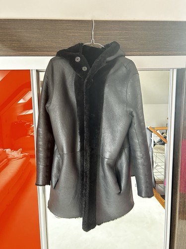 Maje shearling hooded - hooded, coat