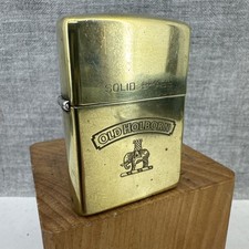 Zippo 1932 - 1992 Solid Brass Lighter - OLD HOLBORN - New flint, working
