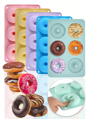 Silicone donut baking moulds - donut,
