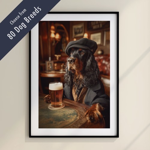 Funny dog drinking beer the - drinking,