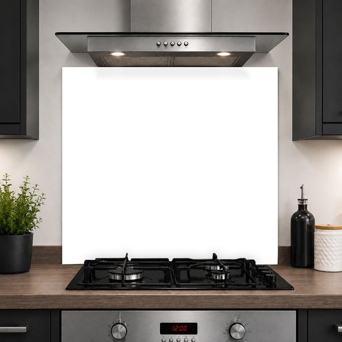 6mm white glass - glass, splashback