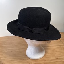 Kangol Black Wool Felt Fedora