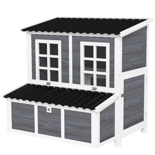 Pawhut wooden chicken coop - pawhut,