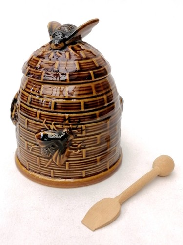 Vintage ceramic beehive honey - ceramic,
