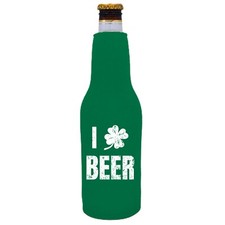 I Shamrock Beer Bottle Coolie