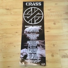 Large Punk Poster.. CRASS - NAGASAKI NIGHTMARE POSTER 11" x 32" NICE ITEM