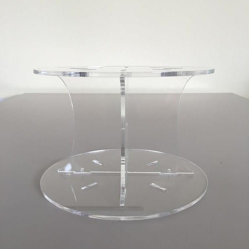 Plain round clear gloss - plain, cake
