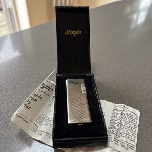 Vintage scorpio gas lighter - gas,