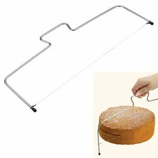 CAKE CUTTER SLICER LINE BREAD WIRE CUTTING LEVELLED DECORATOR BAKING TOOL 