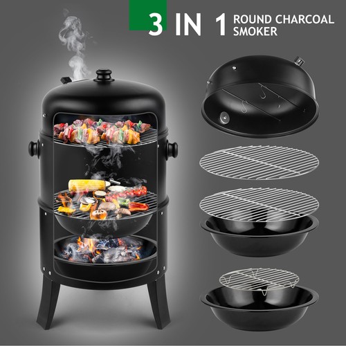Charcoal smoker bbq grill - charcoal,