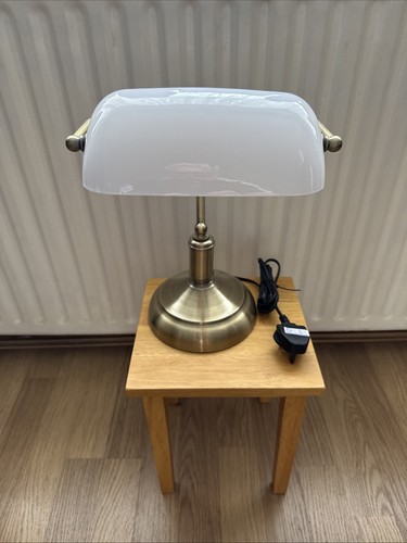 Banker style desk - style, white