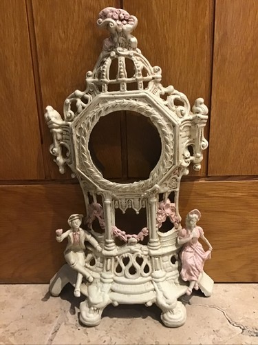 Brass clock frame rococo - brass,