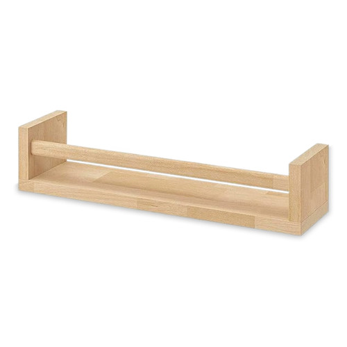 Wall mounted wooden spice rack - mounted,