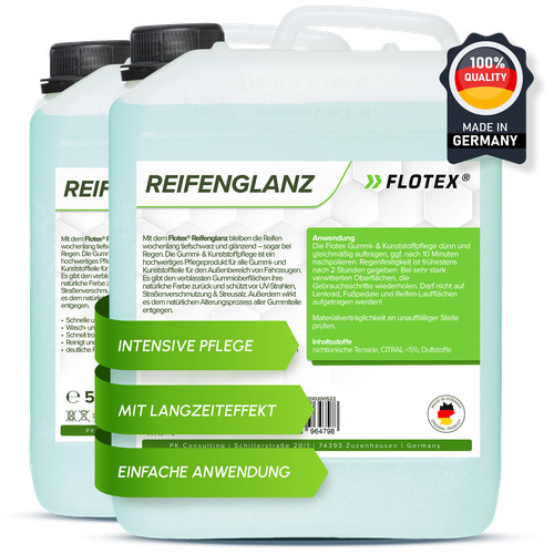 Flotex 2x5l tyre shine rubber - 2x5l,