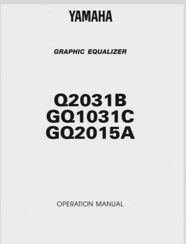 Yamaha q2031b gq1031c - ,