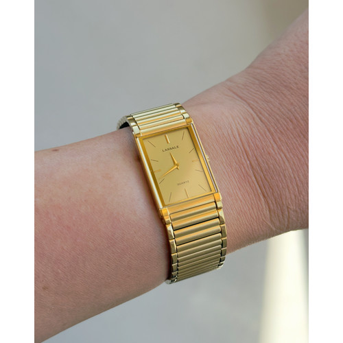 1986 seiko lassale quartz gold - seiko,