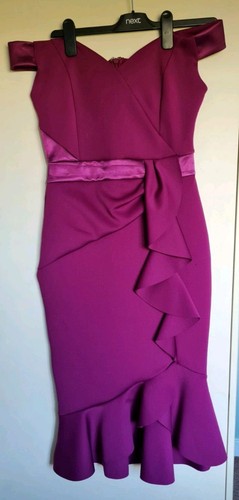 Lipsy purple bodycon dress - purple,