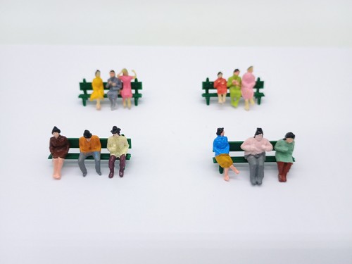 Model train railway figures - train,