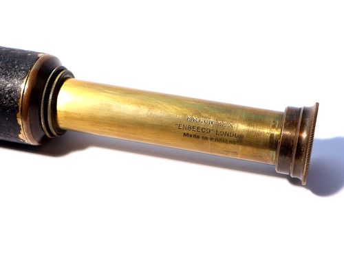 Vintage brass telescope falcon - vintage,