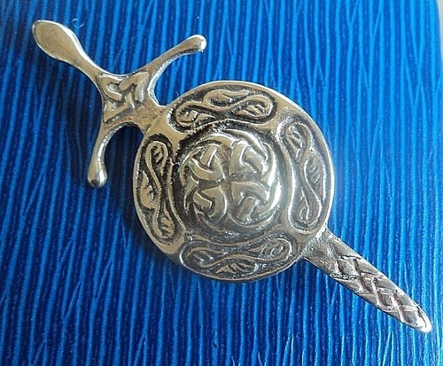 Iona sword shield brooch - iona,