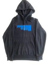 Trapstar Hoodie Pullover Black Logo Blue Centre Size Medium