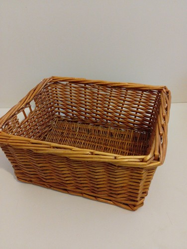 Wicker basket rectangular - wicker,