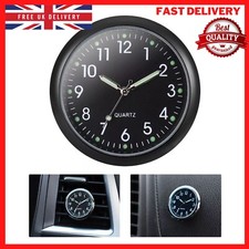 UK Car Clock Stick on Dashboard Mini Tiny Small Vent Clocks Black Accessories UK