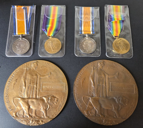 Ww1 family medal group death - medal, &