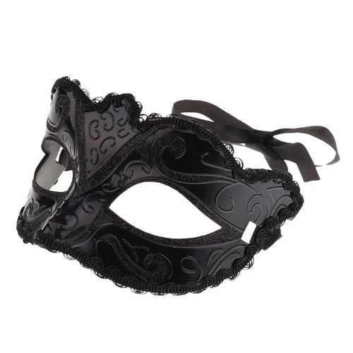 Half face fox masquerade mask - fox,