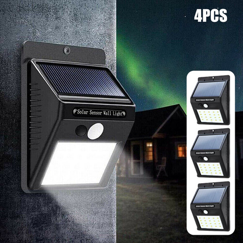 4pack solar sensor led flood - solar,