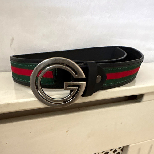 Gucci men leather web - gucci,