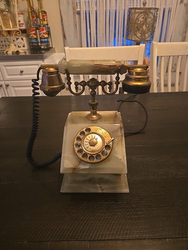 Vintage marble onyx rotary - onyx,